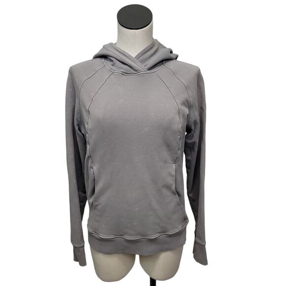 Lululemon Scuba Pullover Hooded in Washed Dark Chrome Womens Size 4 - Picture 1 of 12